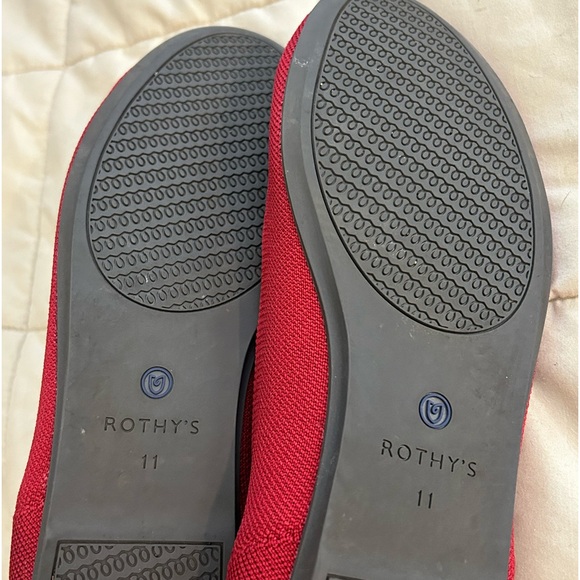 Rothy’s The Flat Bright Red worn once inside only - Picture 6 of 12